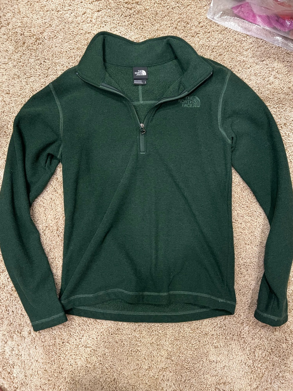 The North Face women’s Dark Green Half-Zip Pullover